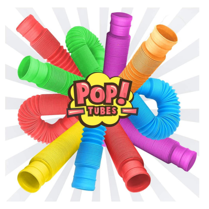 Poptubes Fidgets Pop Tubes Fidget Toy - Multicolored Pack of 5 ⋆ Kid2Kid